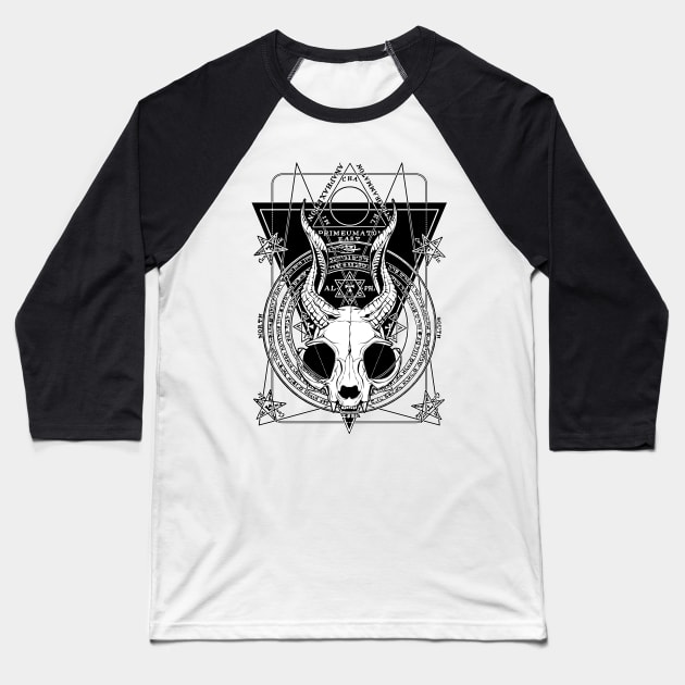 Magical Circle of Baphocat Baseball T-Shirt by Von Kowen